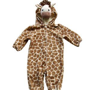 Vintage Giraffe Costume Baby Sz 18 Mo Toys R Us Miniwear Hoodie Footie HALLOWEEN